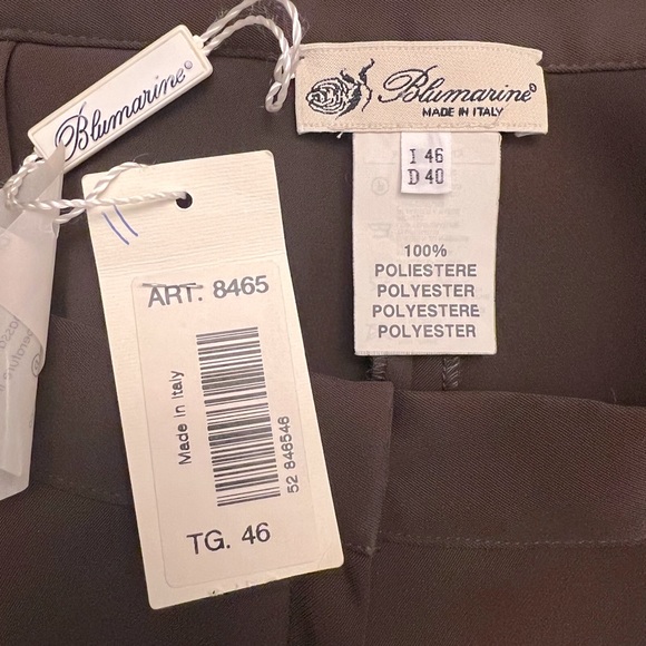Blumarine brown wide leg trousers NWT - Picture 6 of 6